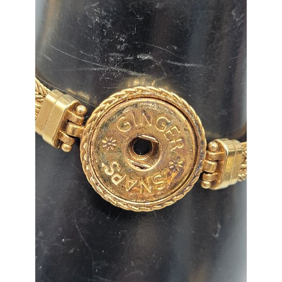 Ginger Snaps Poker Hand Bracelet Changeable Charm Multistrand Gold Tone 6.5-8" - Picture 6 of 13